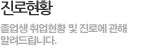 진로현황, 졸업생 취업현황 및 진로에 관해 알려드립니다.